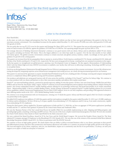 Thumbnail Infosys Quarterly Report 2011-q3