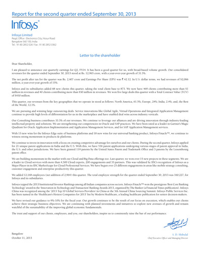 Thumbnail Infosys Quarterly Report 2013-q2