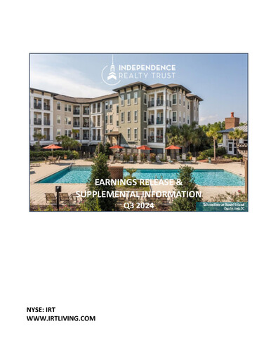 Miniature Independence Realty Trust
 Rapport trimestriel 2024-q3