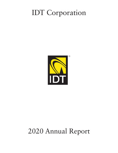 Thumbnail IDT Corporation
 Annual Report 2020