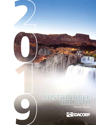 Thumbnail Idacorp Annual Report 2019