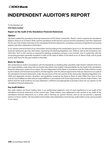 Thumbnail ICICI Bank Financial Statement 2025-2026