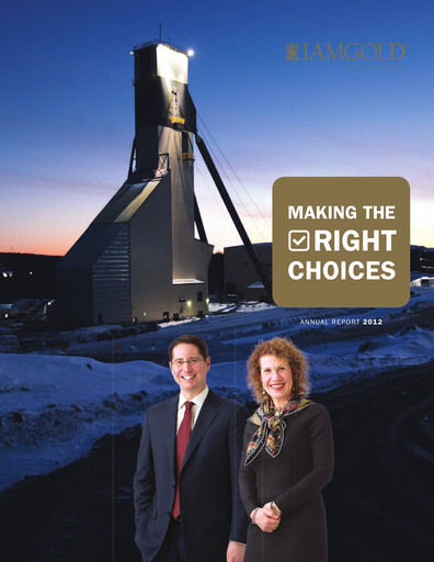 Thumbnail Iamgold
 Annual Report 2012