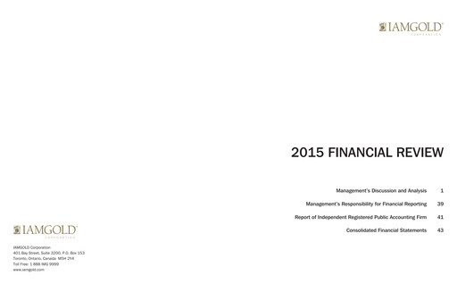 Thumbnail Iamgold
 Financial Statement 2015