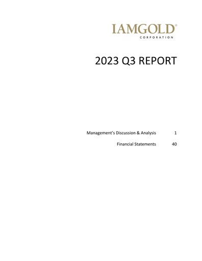 Thumbnail Iamgold
 Quarterly Report 2023-q3