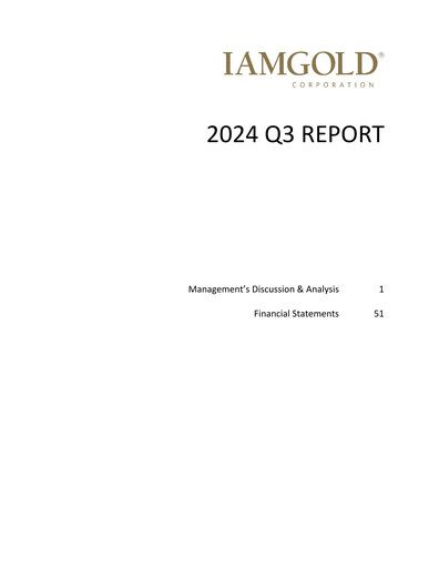 Thumbnail Iamgold
 Quarterly Report 2024-q3