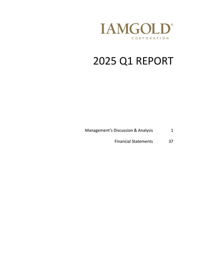Thumbnail Iamgold
 Quarterly Report 2025-q1