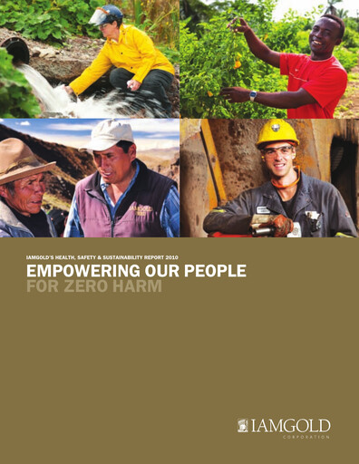Thumbnail Iamgold
 Sustainability Report 2010