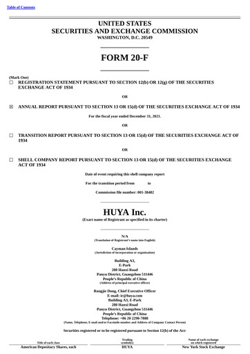 Thumbnail Huya Annual Report 2021