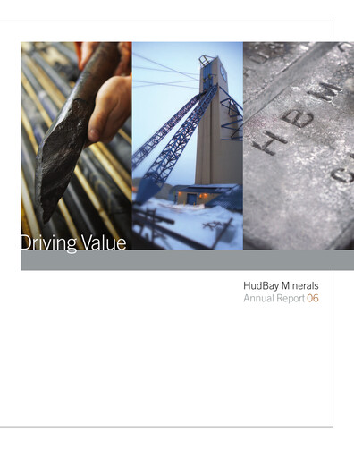 Thumbnail Hudbay Minerals
 Annual Report 2006