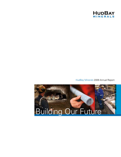 Thumbnail Hudbay Minerals
 Annual Report 2009