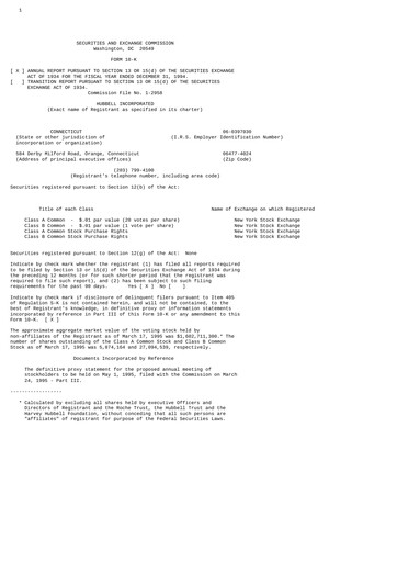 Thumbnail Hubbell Annual Report 1994