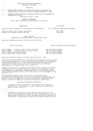 Thumbnail Hubbell Annual Report 1995