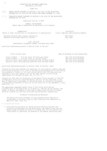 Thumbnail Hubbell Annual Report 1998