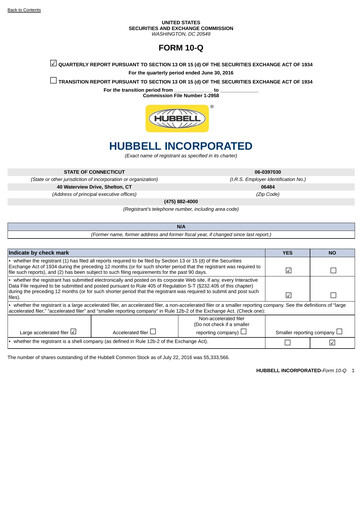 Thumbnail Hubbell Quarterly Report 2016-q2