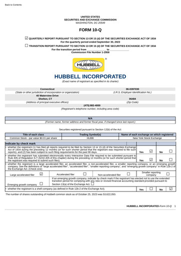 Thumbnail Hubbell Quarterly Report 2023-q3