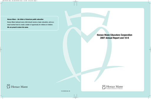 Vorschaubild Horace Mann Educators Jahresbericht 2007