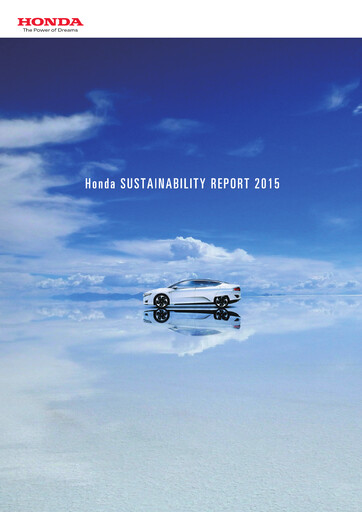 Thumbnail Honda Sustainability Report 2015