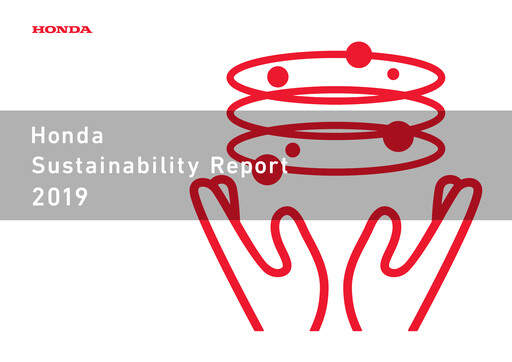Thumbnail Honda Sustainability Report 2019