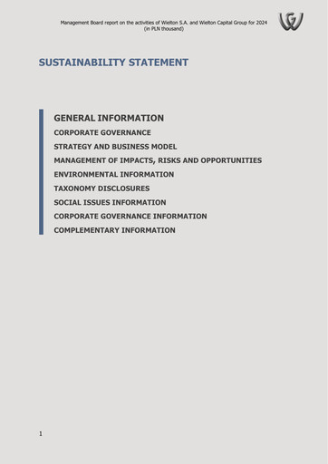 Thumbnail Wielton ESG Report 2024