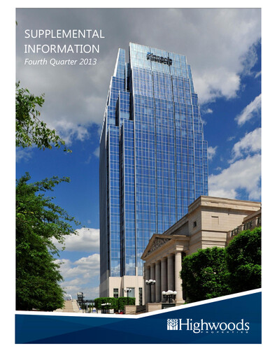 Miniature Highwoods Properties
 Rapport trimestriel 2013-q4