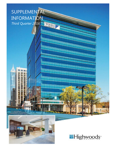 Miniature Highwoods Properties
 Rapport trimestriel 2016-q3
