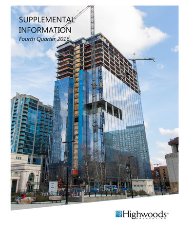 Miniature Highwoods Properties
 Rapport trimestriel 2016-q4