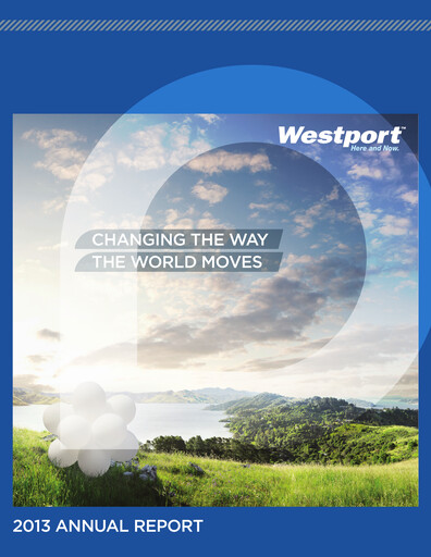 Thumbnail Westport Fuel Systems Annual Report 2013