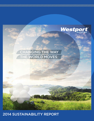 Thumbnail Westport Fuel Systems Sustainability Report 2014
