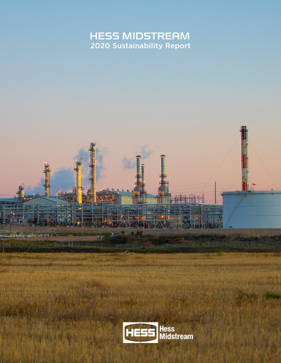 Vorschaubild Hess Midstream Nachhaltigkeitsbericht 2020