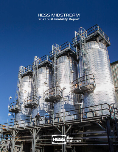 Vorschaubild Hess Midstream Nachhaltigkeitsbericht 2021