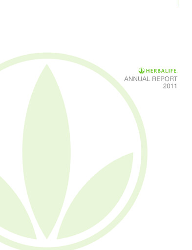Miniature Herbalife Rapport annuel 2011