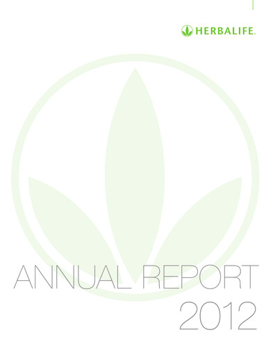Miniature Herbalife Rapport annuel 2012