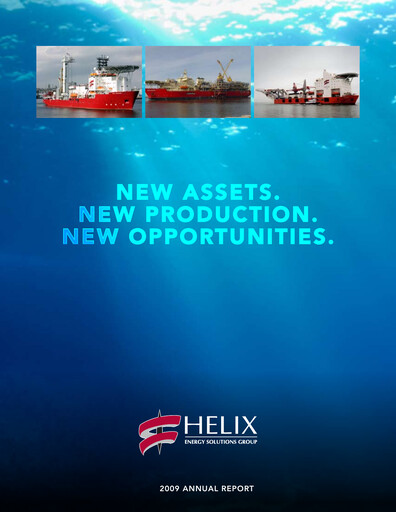 Thumbnail Helix Energy Solutions Annual Report 2009