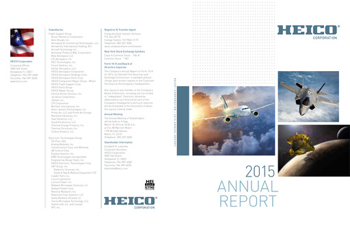 Thumbnail HEICO Annual Report 2015