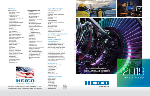 Thumbnail HEICO Annual Report 2019