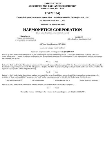 Thumbnail Haemonetics Quarterly Report 2015-2016-q1