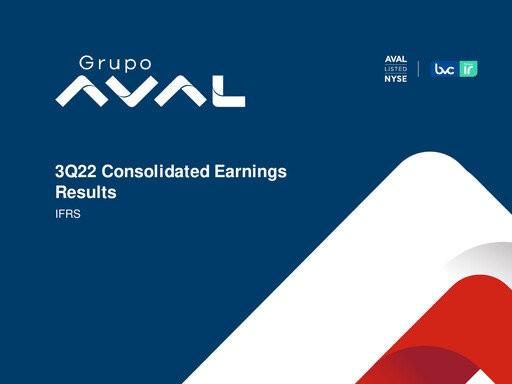 Thumbnail Grupo Aval
 Quarterly Report 2022-q3