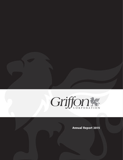 Vorschaubild Griffon Corporation
 Jahresbericht 2015