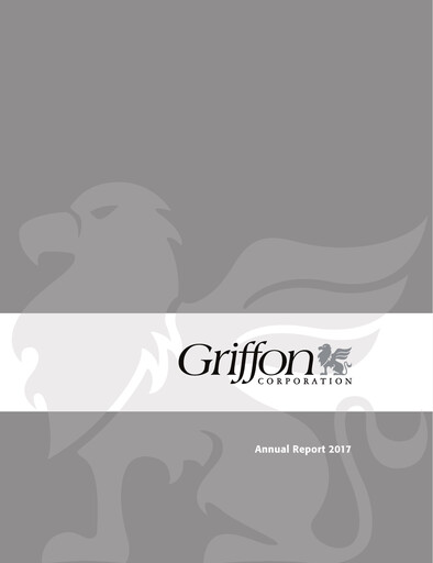 Vorschaubild Griffon Corporation
 Jahresbericht 2017
