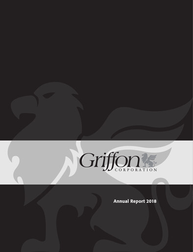 Vorschaubild Griffon Corporation
 Jahresbericht 2018