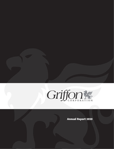 Vorschaubild Griffon Corporation
 Jahresbericht 2020