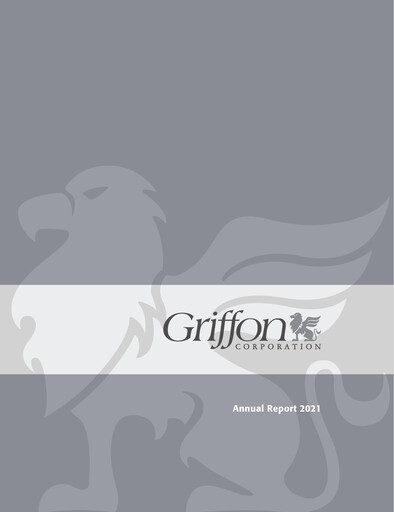 Vorschaubild Griffon Corporation
 Jahresbericht 2021