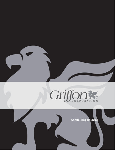 Vorschaubild Griffon Corporation
 Jahresbericht 2022