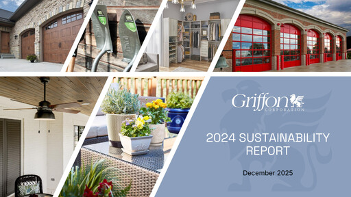 Vorschaubild Griffon Corporation
 Nachhaltigkeitsbericht 2024