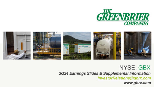 Vorschaubild The Greenbrier Companies
 Quartalsbericht 2024-q3