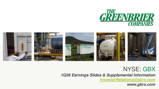 Vorschaubild The Greenbrier Companies
 Quartalsbericht 2026-q1