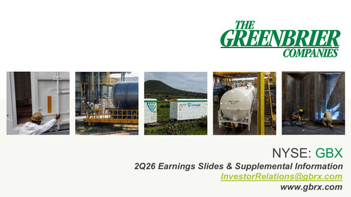 Vorschaubild The Greenbrier Companies
 Quartalsbericht 2026-q2