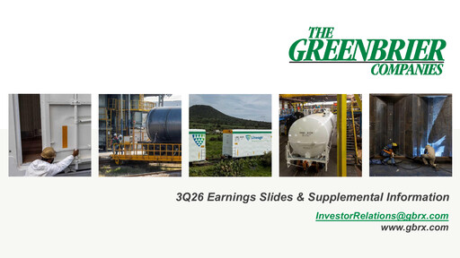 Vorschaubild The Greenbrier Companies
 Quartalsbericht 2026-q3