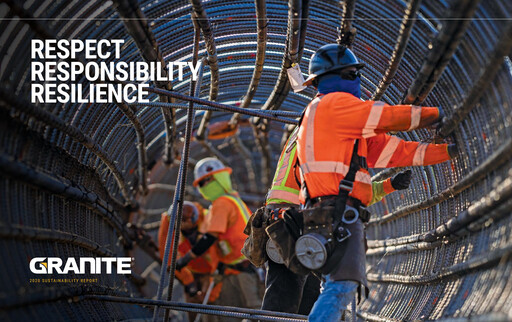 Thumbnail Granite Construction
 Sustainability Report 2020